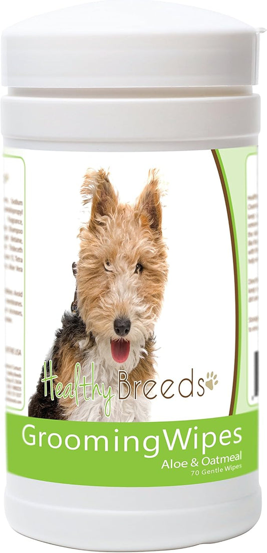 Healthy Breeds Wire Fox Terrier Grooming Wipes 70 Count