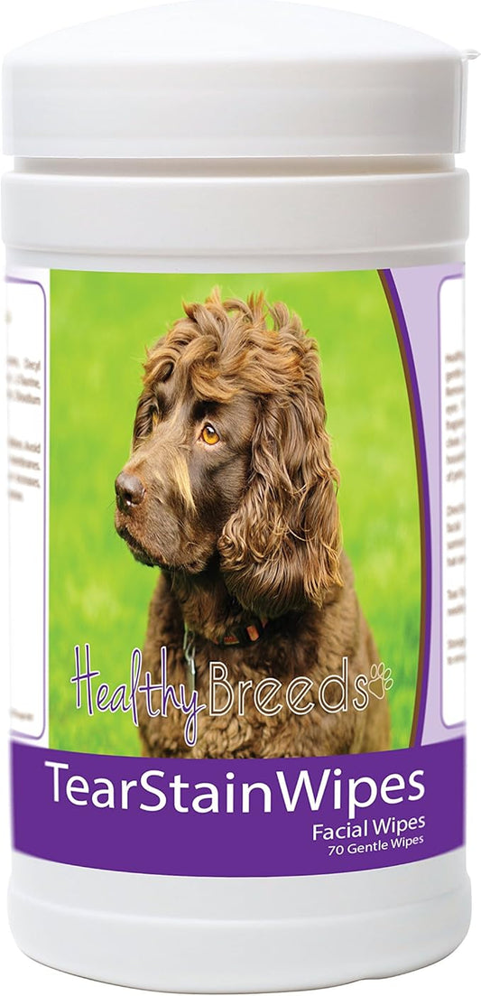 Healthy Breeds Boykin Spaniel Tear Stain Wipes 70 Count