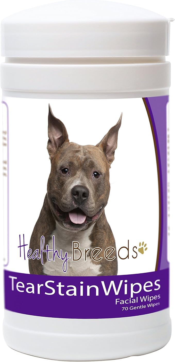 Healthy Breeds American Staffordshire Terrier Tear Stain Wipes 70 Count