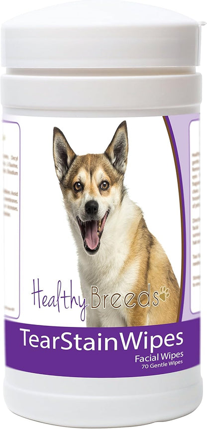 Healthy Breeds Norwegian Lundehund Tear Stain Wipes 70 Count
