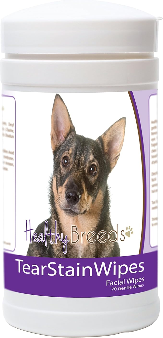 Healthy Breeds Swedish Vallhund Tear Stain Wipes 70 Count