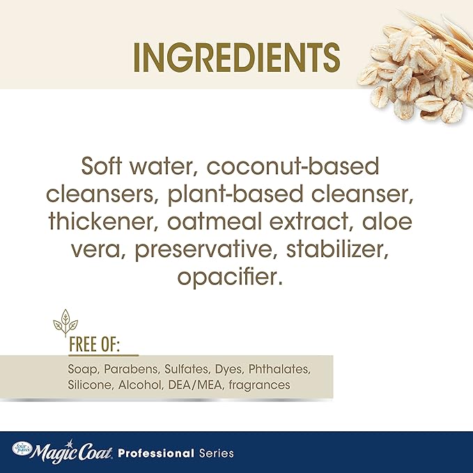 Four Paws Magic Coat Professional Series Nourishing Oatmeal Hypo-Allergenic Dog Shampoo, 16 oz.