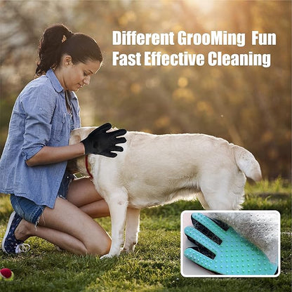 Pet Grooming Brush - Deshedding Brush, Double Sided Shedding and Dematting Undercoat Rake Comb for Dogs and Cats, Deshedding Tool for Grooming