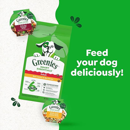 Greenies Smart Topper High Protein Wet Mix-in for Dogs, Chicken, Green Beans & Sweet Potatoes Recipe in Vitabroth™ Broth - Bone Broth + Vitamins E & B1, Pack of 10