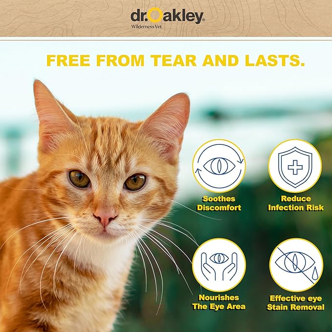 Dr. Oakley Wilderness Vet Pet Wipes Bundle – Hypoallergenic Ear Wipes & Gentle Pet Cleaning Wipes for Dogs & Cats – Soothing Formula, Removes Wax & Debris, Odor Control – 120 Total Wipes