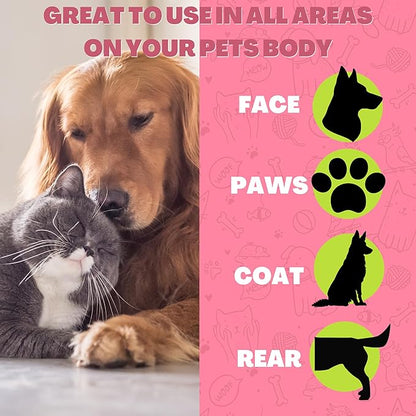 FurryFriends Pet Wipes | Vanilla Coconut Scented | Hypo-allergenic | Alcohol Free| Deodorizing | Removes Loose Hair & Dirt | Incredibly Clean | 100 ct. 1 Pack