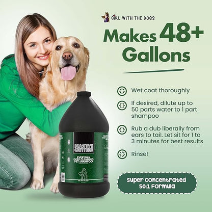 Nasty Critter! by Girl With The Dogs - Everyday Deep Cleaning Dog Shampoo 1 Gal, Made in USA 8 Wks+