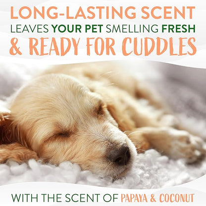 TropiClean Papaya & Coconut Dog Wipes for Paws and Butt | Deep Cleaning Dog Grooming Wipes | Safe for The Face | Cat Friendly | 400 Count