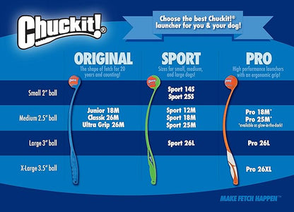 Chuckit! Max Glow Ball Dog Toy, Medium (2.5 Inch Diameter) for dogs 20-60 lbs, Pack of 1