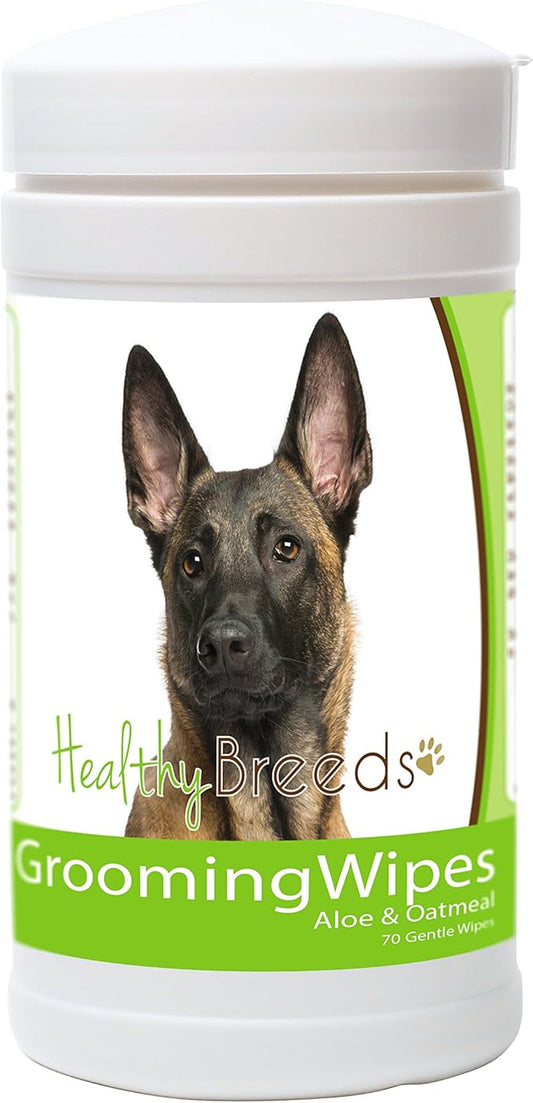 Healthy Breeds Belgian Malinois Grooming Wipes 70 Count