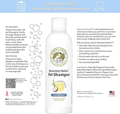 Wholistic Pet Organics Heavenly Herbal Pet Shampoo, 16 fl oz