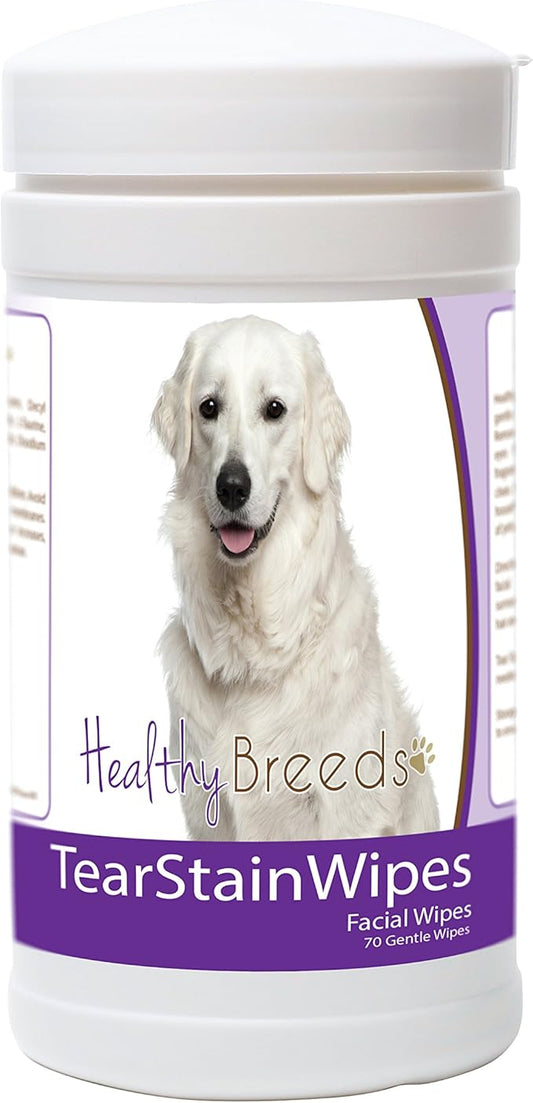 Healthy Breeds Kuvasz Tear Stain Wipes 70 Count