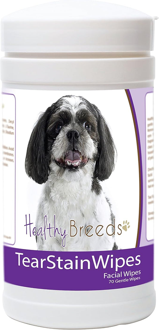 Healthy Breeds Shih-Poo Tear Stain Wipes 70 Count