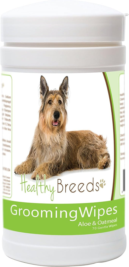 Healthy Breeds Berger Picard Grooming Wipes 70 Count