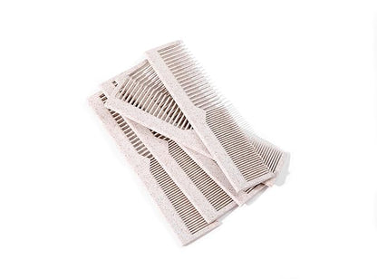 Bleeker and Rowe 100% Biodegradable Combs - Individually wrapped - Environmentally Eco Friendly Bulk Pocket Combs - Perfect for Macrame (pack of 100)