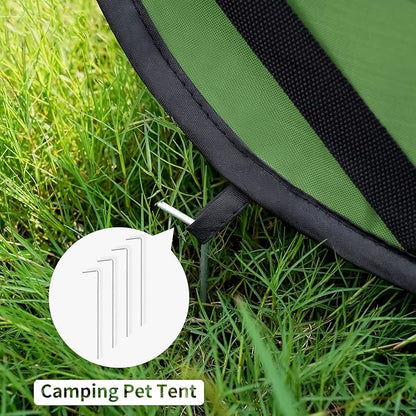 Love's cabin Pop Up Kennel, Indoor Outdoor Crate for Dog Pets, Portable Car Seat Kennel, Cat Bed Collection, Green, 36in Large