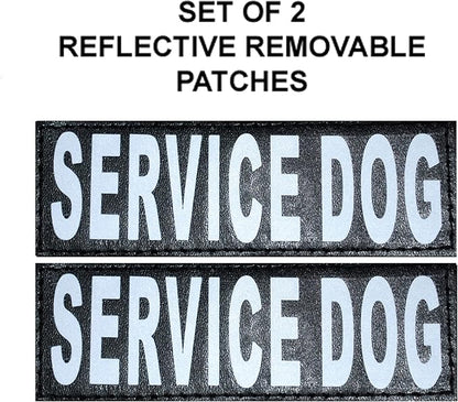 Service Dog Harness with Removable Saddle Bag Backpack Carrier Traveling Carrying Bag. 2 Removable Patches. Please Measure Dog Before Ordering. Made by Doggie Stylz (Girth 24-31", Red)