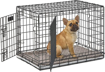 MidWest Homes for Pets Midwest Quiet Time Reversible Crate Pan Cover 30' Mushroom Diamond/Fleece