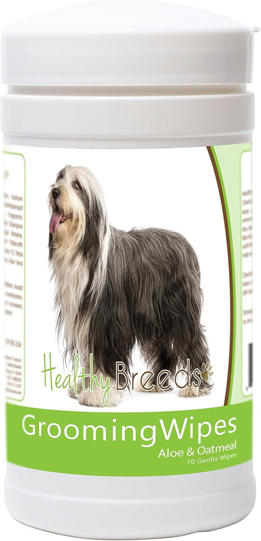 Healthy Breeds Bearded Collie Grooming Wipes 70 Count