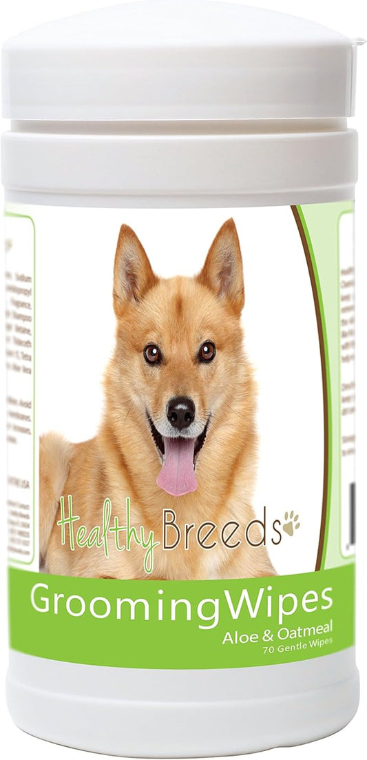 Healthy Breeds Finnish Spitz Grooming Wipes 70 Count