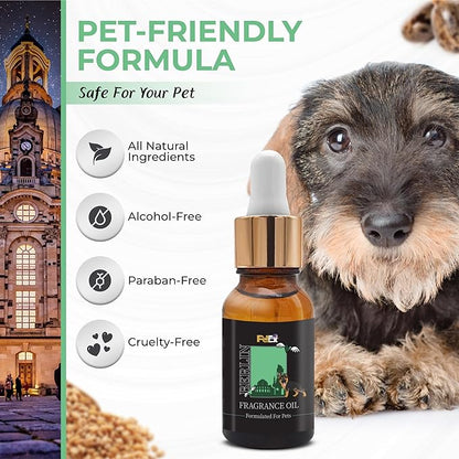 Petex Premium Pet Fragrance Oil | Ultra Premium Natural Pet Care with Dead Sea Minerals | Dog Perfume Fragrance Oil Long Lasting Scent | Natural Pet Cologne - Suitable for Dogs and Cats (Berlin)