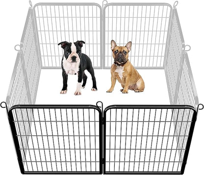 Yaheetech Dog Playpen Outdoor, 32 inch 4 Panels Dog Pen Indoor Heavy Duty Puppy Exercise Pen Metal Pet Fence for RV Camping/Yard/Garden