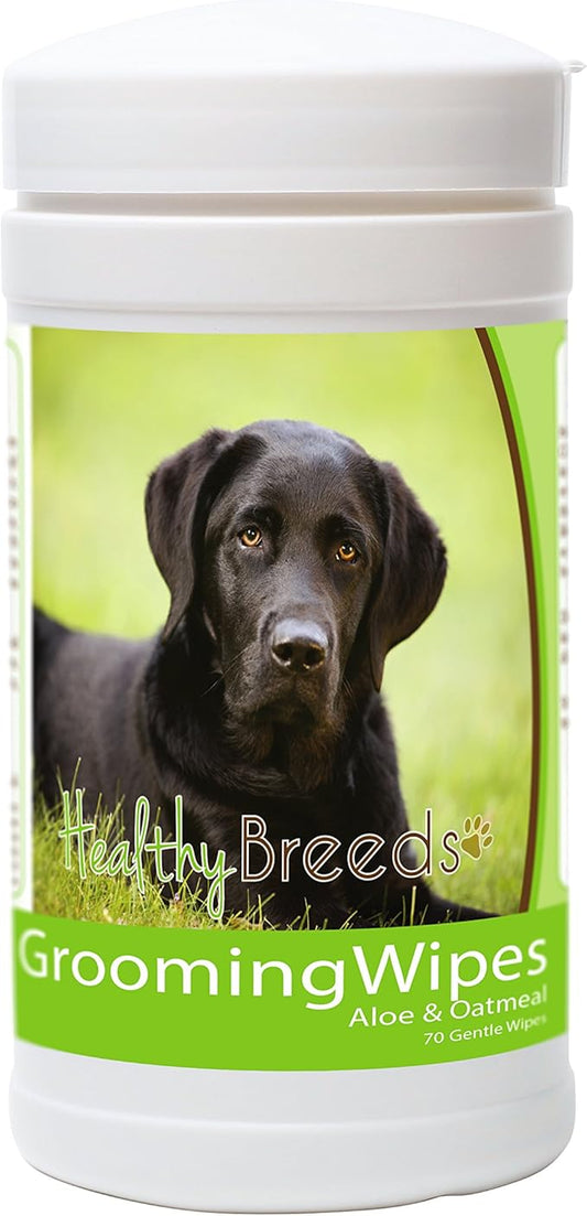 Healthy Breeds Labrador Retriever Grooming Wipes 70 Count