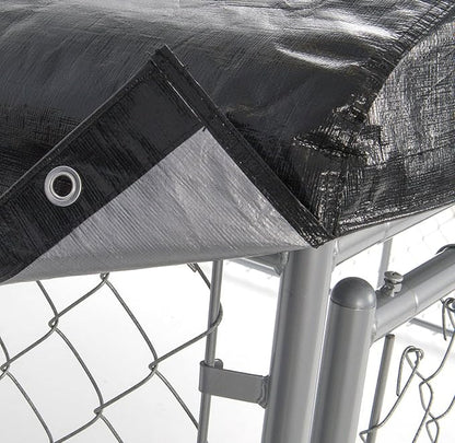 Dog Kennel Cover - WeatherGuard™ Large All Season Dog Run Cover & Roof - Perfect Fit for Lucky Dog 5ft. X 15ft. Outdoor Cages and Pens (5ft. X 15ft)