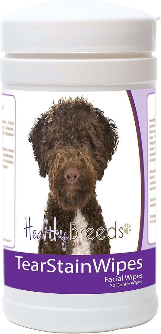 Healthy Breeds Lagotti Romagnoli Tear Stain Wipes 70 Count