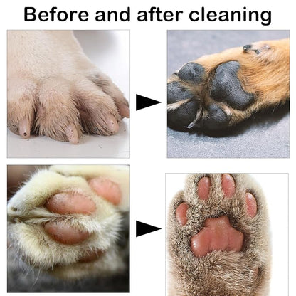 Pet Foot Washing Cup, Portable Pet Foot Washer with Soft Brush Muddy Dog Paw Cleaner for Dogs/Cats Feet Cleaning Tool(Orange)