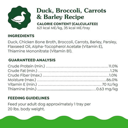 Greenies Smart Topper High Protein Wet Mix-in for Dogs, Duck, Broccoli, Carrots & Barley Recipe in Vitabroth™ Broth - Bone Broth + Vitamins E & B1, Pack of 10