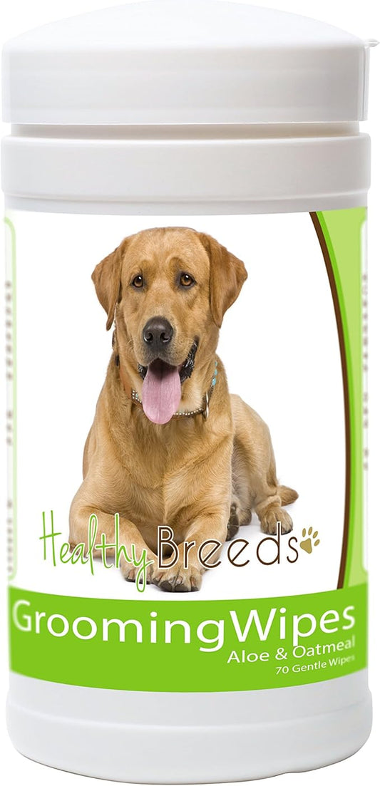 Healthy Breeds Labrador Retriever Grooming Wipes 70 Count