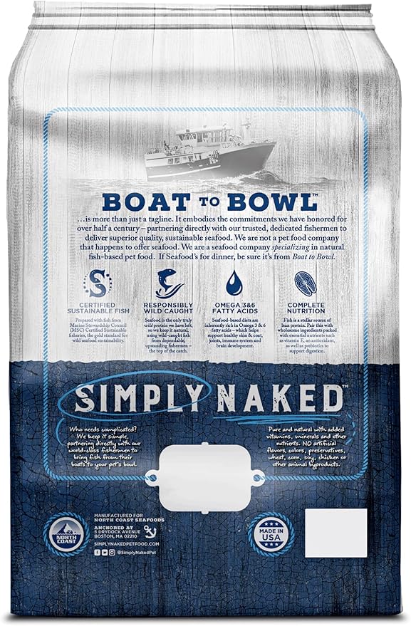 Wild Select Seafood Dog Food | No Chicken or Other Animal by-Products | Rich in Omega 3 & 6 Fatty Acids | Sustainably Sourced Wild Caught Fish | Made in The USA | 4lb Bag