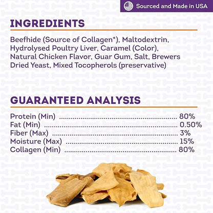 USA Collagen Chips Assorted Dog Chew Treats - Chicken Marinade Flavor, 14oz/1 Pack