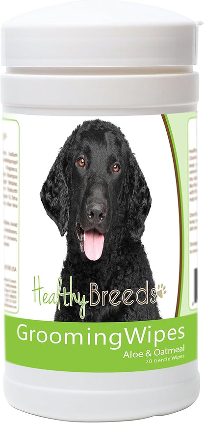 Healthy Breeds Curly-Coated Retriever Grooming Wipes 70 Count