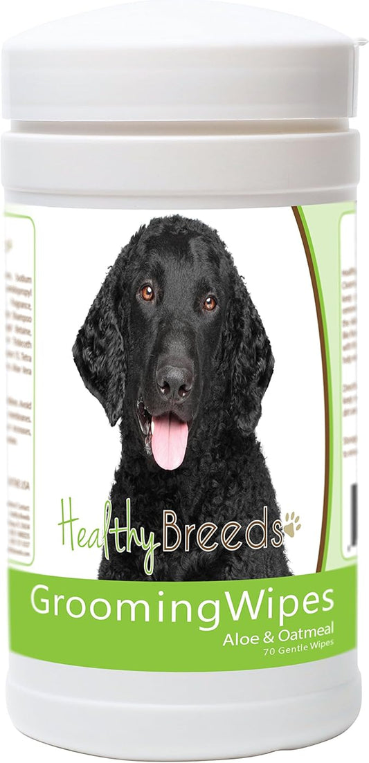 Healthy Breeds Curly-Coated Retriever Grooming Wipes 70 Count