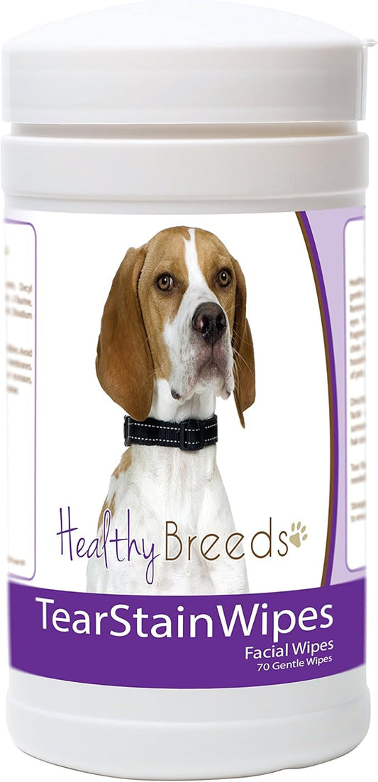 Healthy Breeds English Pointer Tear Stain Wipes 70 Count