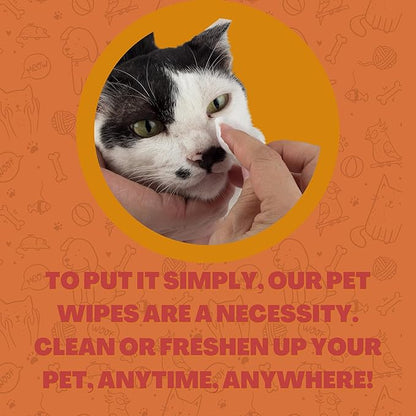 FurryFriends Pet Wipes | Mango | Hypo-allergenic | Alcohol Free| Deodorizing | Removes Loose Hair & Dirt | Incredibly Clean | 200 ct. 1 Pack