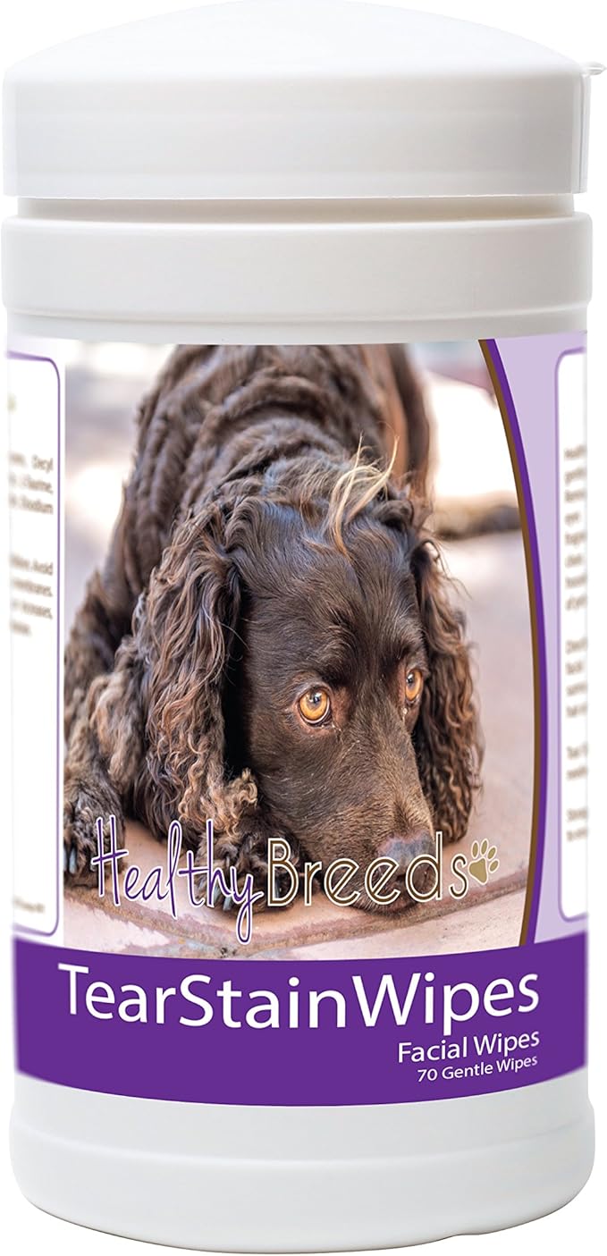 Healthy Breeds American Water Spaniel Tear Stain Wipes 70 Count