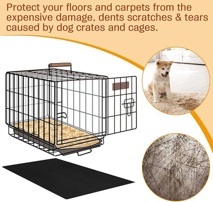 PVC Pet Crate Floor Protection Mat 32" x 50" XXL Washable Floor Covering Reusable Waterproof Non Slip Rug Whelping Pad for Pet