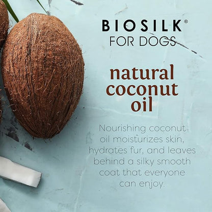 BioSilk for Dogs Silk Therapy Shampoo with Organic Coconut Oil | Coconut Dog Shampoo Waterless Shampoo | Dry Dog Shampoo from BioSilk Silk Therapy for Fresh Dog Coats - 6 Pack