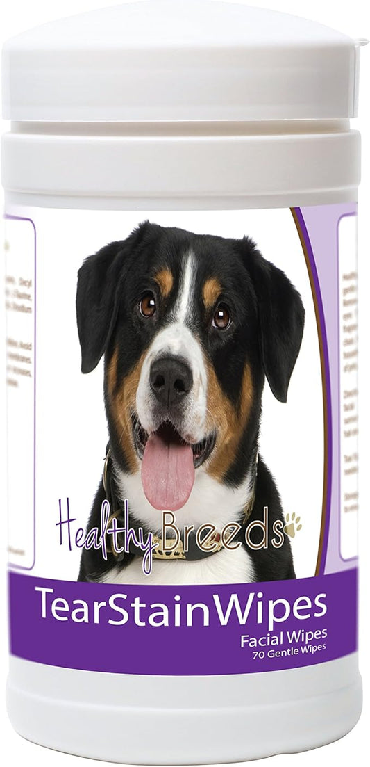 Healthy Breeds Entlebucher Mountain Dog Tear Stain Wipes 70 Count