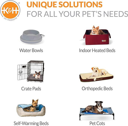 K&H Pet Products Elevated Cooling Outdoor Dog Bed Portable Raised Dog Cot Replacement Cover Only Gray/Black Mesh X -Large 50 X 32 Inches (Cot NOT Included)