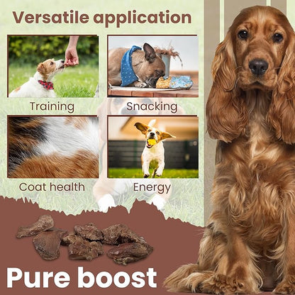 Freeze-Dried Raw Chicken Liver Dog Treats - High-Protein, Vitamin A & B12, Iron-Rich Meat Dog Treats - 100% Natural Dog Snacks - 5oz