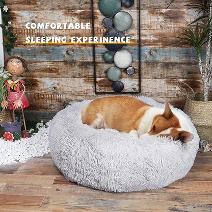 Calming Bed for Dogs 30 Inches Dog Beds for Medium Dogs Washable Anti-Anxiety Dog Beds for Medium Dogs