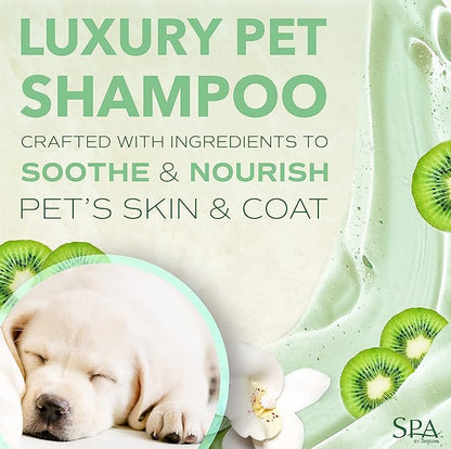 TropiClean SPA Lavish Dog Shampoo | Calming Deodorizing Dog Shampoo | Naturally Derived Salon Grade Ingredients | Made in the USA | 16oz