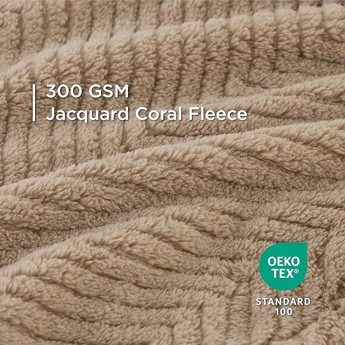 Bedsure Dog Blanket for Medium Dogs Washable - Soft Fluffy Puppy Blanket with Premium 300GSM Coral Fleece, Cozy Calming Cat Blankets for Indoor Cats, Fuzzy Pet Blanket for Kitten Doggy, Brown, 30x40IN