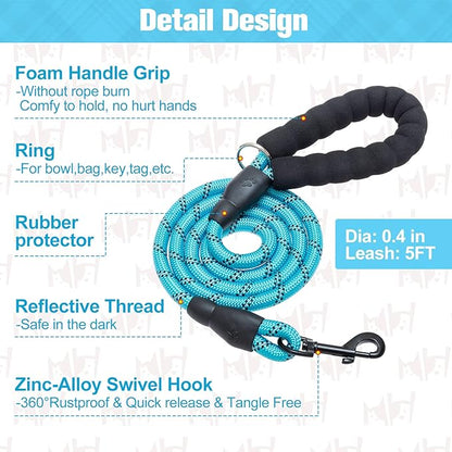 BEAUTYZOO Small Dog Harness and Leash Set,Step in No Chock No Pull Soft Mesh Dog Harnesses Reflective for Extra-Small/Small Medium Puppy Dogs and Cats, Plaid Dog Vest Harness for XS S Pets, Blue L