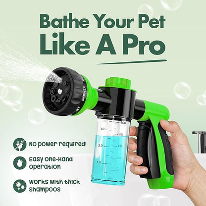 Soap & Shampoo Dispenser for Pet Wash and Garden Hose Sprayer Nozzle