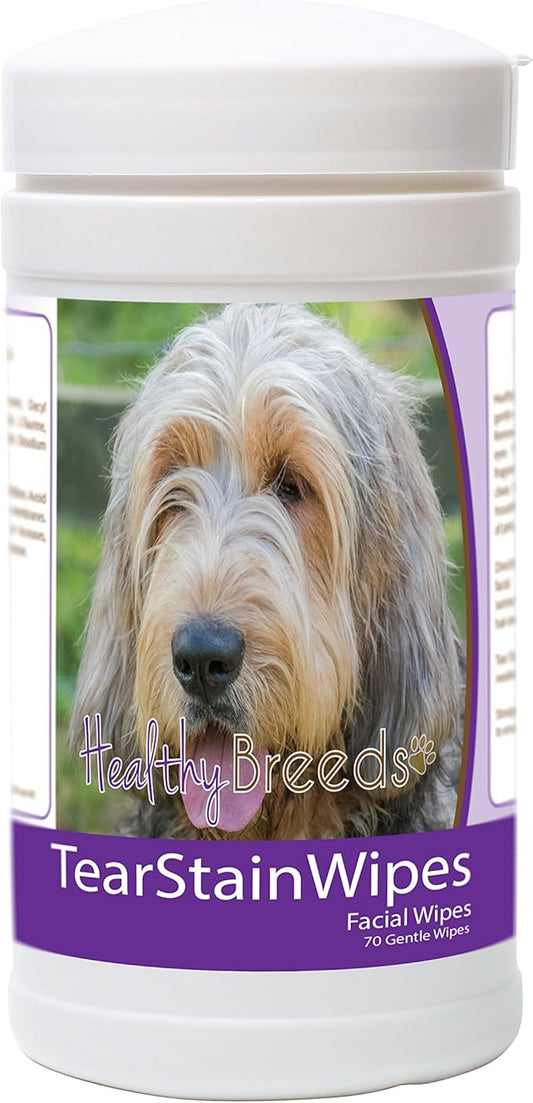 Healthy Breeds Otterhound Tear Stain Wipes 70 Count